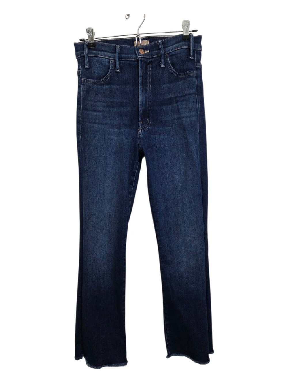 Mother The Hustler Ankle Fray Jeans Home Movies Wash Size 27 Boho Denim Casual